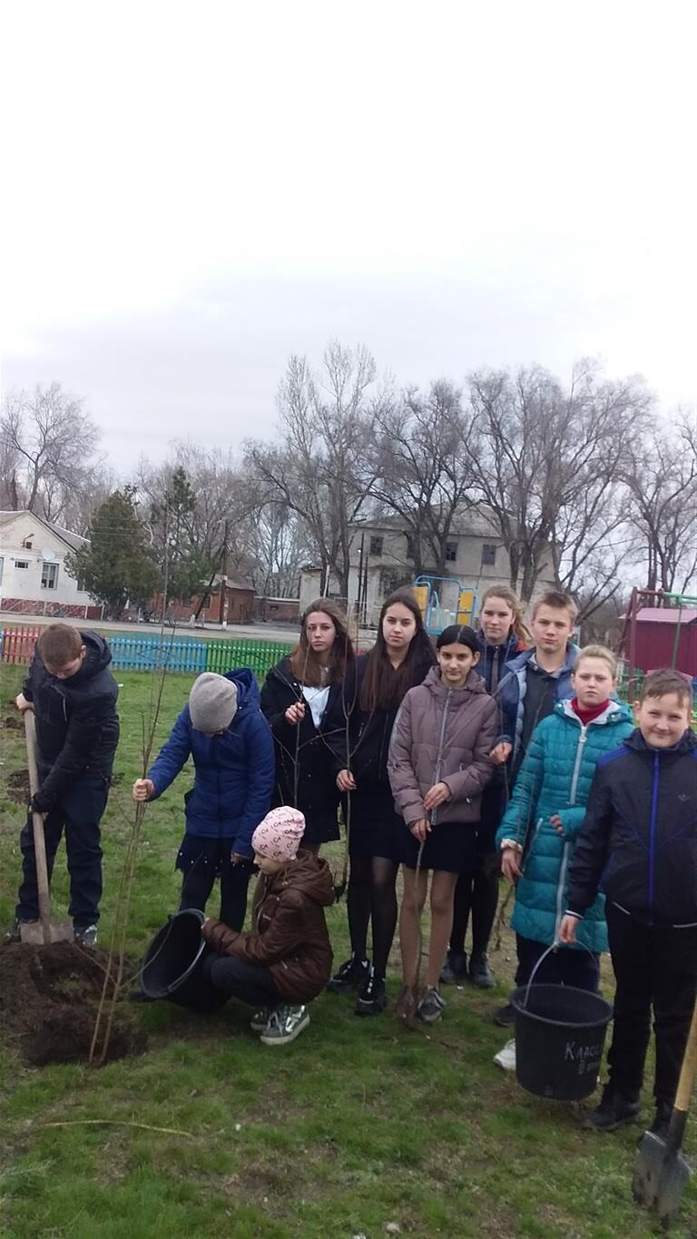 В Головской школе проведён День древонасаждений