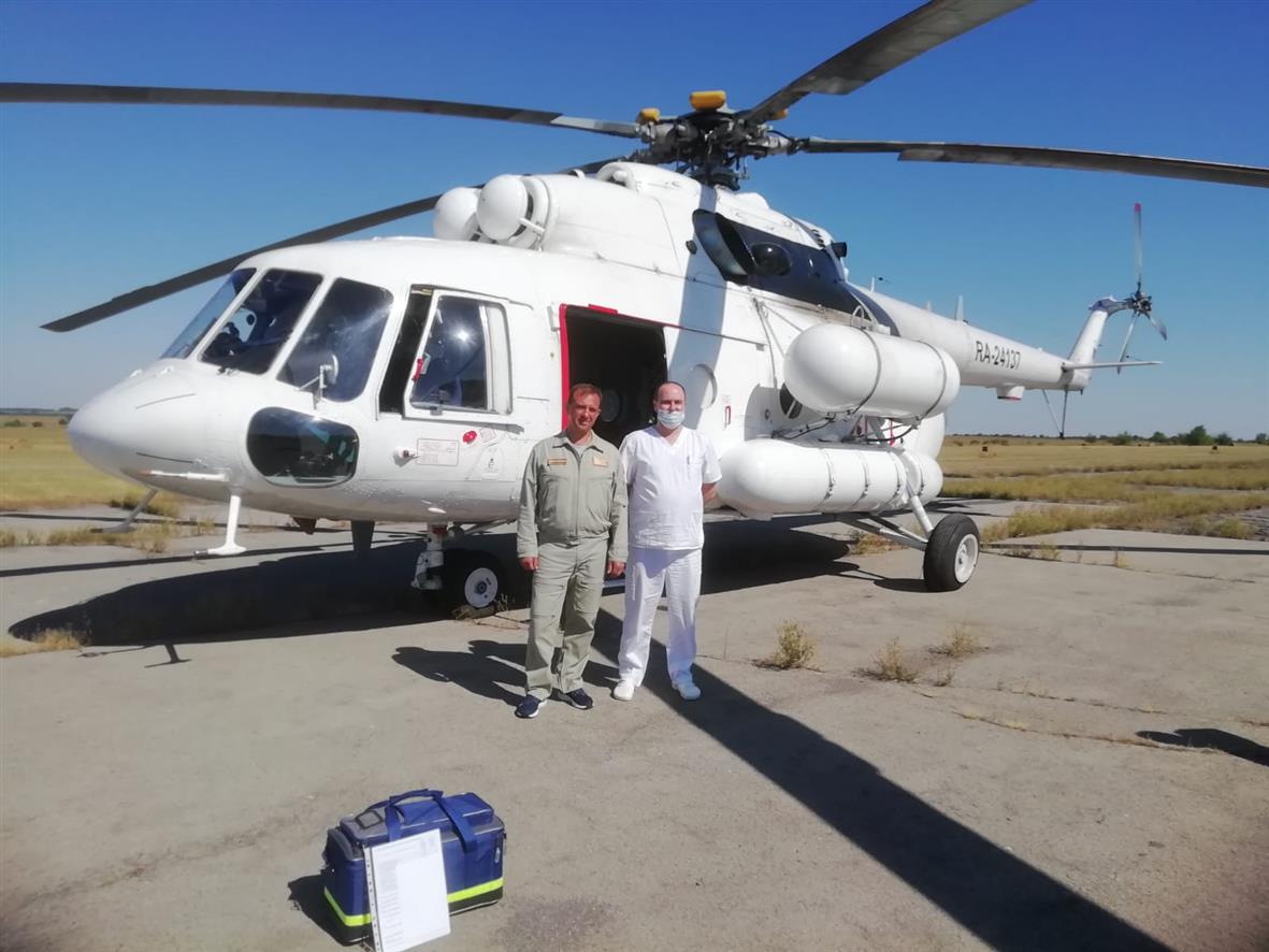 Санавиация в Белокалитвинском район: на помощь прилетел вертолет