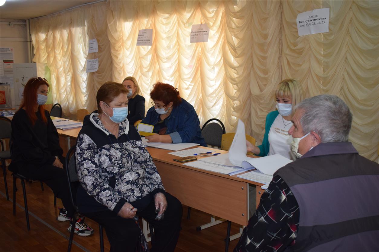 На выборы в Белокалитвинском районе пришли 54,93% избирателей